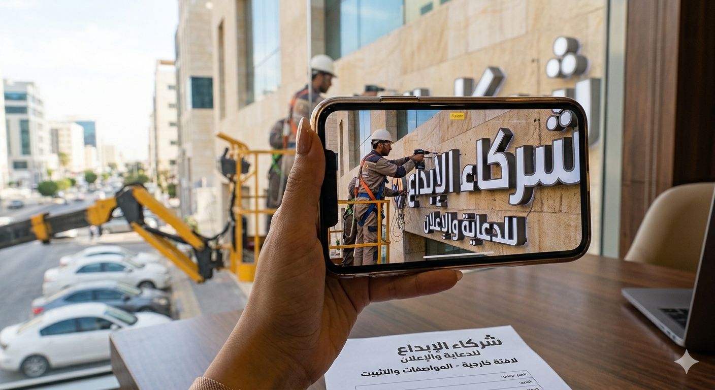 شركة لوحات في جدة تنفذ حروف بارزة وواجهات كلادينج